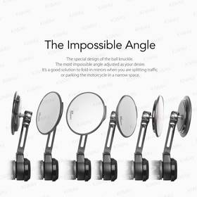 Motorcycle bar end mirrors Aura black heavy weight Compatible with Honda specific mini motorcycles
