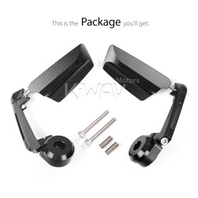 Leap black heavy weight bar end mirrors a pair compatible with Harley Sportster S Nightster 2021-