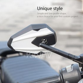 バイクミラー　4Rizz　白　M10 1.5ピッチ BMWに適用