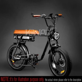 バーエンドミラー　オービクス　黒　片側　電動自転車、イーバイク用　中空式ハンドルに取付可能