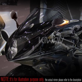 Lucifer black LED mirrors with sequential effect compatible with Ducati Panigale