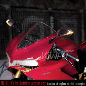 Lucifer black LED mirrors with sequential effect compatible with Ducati Panigale