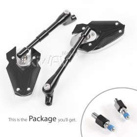 Viper black mirrors compatible with Harley Davidson Street 500/750