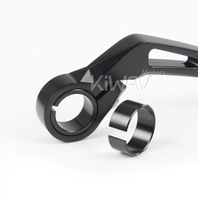 Missie black bar end mirrors for 7/8, 1 Inch handlebars clamp-on type