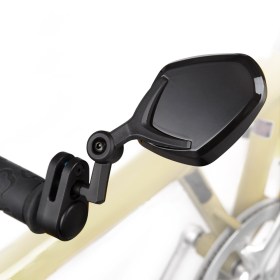 Petal black bar end mirrors for bicycle a pair