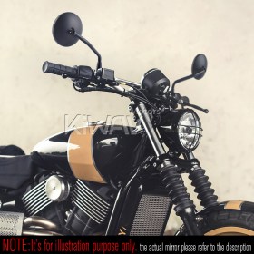 バイクミラー　イクリプス　黒　M10正ネジ　バイクに汎用