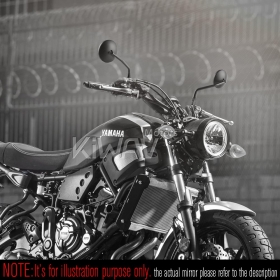 バイクミラー　イクリプス　黒　M10逆ネジ　ヤマハ　ドゥカティ　に適用