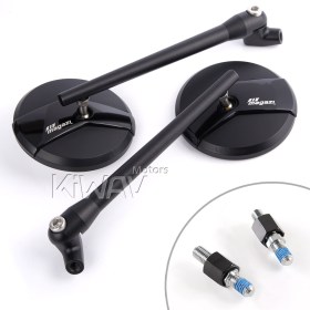Missie black mirrors compatible with Harley Davidson Street 500/750