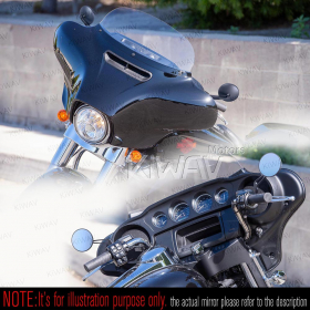 Eclipse black CNC aluminum stem for most Harley Davidson