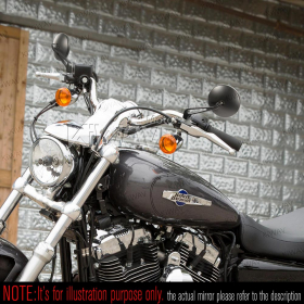 Eclipse black CNC aluminum stem for most Harley Davidson