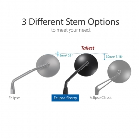 Eclipse black steel short stem compatible with BMW 10mm 1.5 pitch