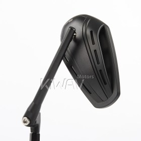 Zipper black mirrors for 8mm scooters and motorcycles