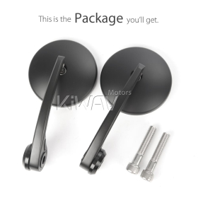 Eclipse black bar end mirrors compatible with BMW