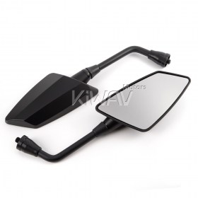 Hawk black mirrors for M10 metric bike