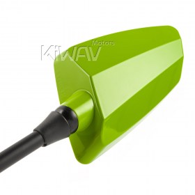 Hawk green mirrors for 8mm scooters and motorcycles