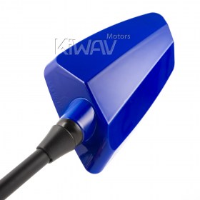Hawk blue fairing mount mirrors for sportsbike