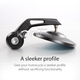 Bob black bar end mirrors compatible with BMW