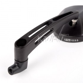 バイクミラー　スターク　黒　M10 5/16"　バイク　ハーレーに汎用