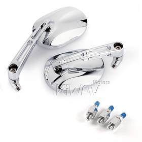 Stark chrome mirrors for 8mm scooters and motorcycles