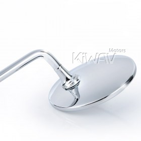 Super Round chrome rear view mirrors universal fit for 8mm scooter