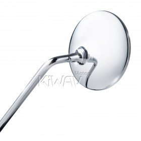 Super chrome Round rear view mirrors fit compatible with 8mm reversed thread YAMAHA scooter