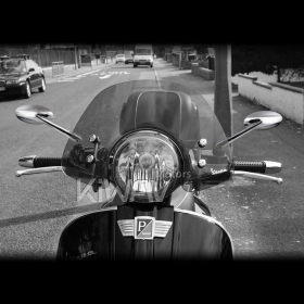 Ultra chrome mirrors for 8mm scooters and motorcycles