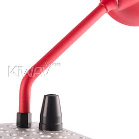 Roundie red mirrors compatible with M10 metric bike & Harley Davidson