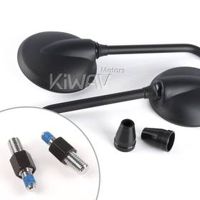 Roundie black mirrors compatible with BMW