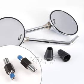 Roundie chrome mirrors compatible with BMW