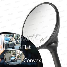 Roundie black mirrors for 8mm scooters and motorcycles