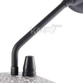 Roundie black mirrors for 8mm scooters and motorcycles