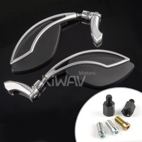 Orca silver & black mirrors compatible with BMW