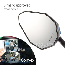 ViperII all blue mirrors for M10 metric bike & Harley Davidson