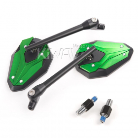 ViperII all green rear view mirrors compatible with most BMW