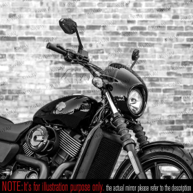 ViperII black mirrors compatible with Harley Davidson Street 500/750