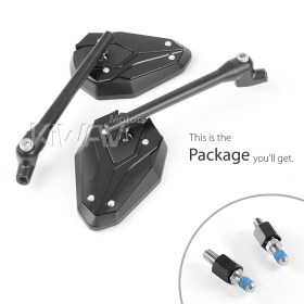 ViperII black mirrors compatible with Harley Davidson Street 500/750