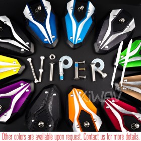 ViperII black bar end mirrors compatible with BMW