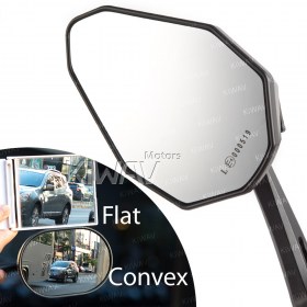 ViperII orange bar end mirrors compatible with BMW
