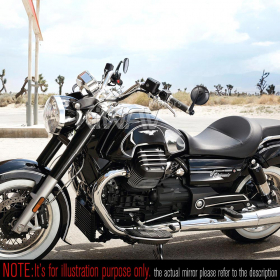 Retro black bar end mirrors for 7/8, 1, 1-1/4 Inch hollow handlebar