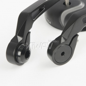 バーエンドミラー　レトロ　黒　5mm & 6mmネジ式 　トライアンフ空冷式モデル用
