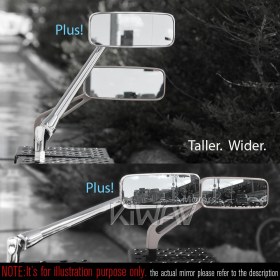 ClassicPlus black mirrors universal fit for Ebikes, bicycles