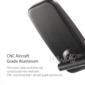 ClassicPlus black mirrors universal fit for Ebikes, bicycles