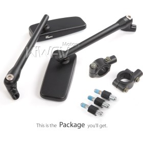 ClassicPlus black mirrors universal fit for Ebikes, bicycles