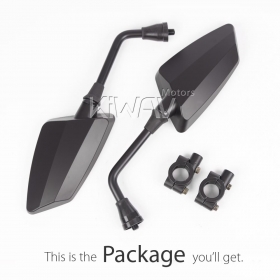 ATV mirrors Hawk black with 7/8 in. bar clips