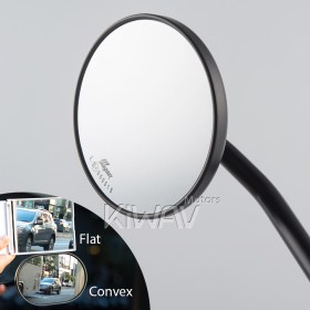 ATV mirrors Eclipse black for 7/8 Inch handlebar mount with clips