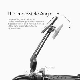 Blade black mirrors universal fit for Ebikes, bicycles A PAIR
