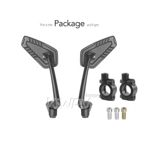 Blade black mirrors universal fit for Ebikes, bicycles A PAIR