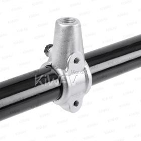 ATV mirrors super round chrome for 7/8 Inch handlebar with forged silver aluminum clips