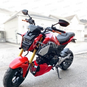 バイク用死角検知システム(BSD)付きバイクミラー　レッドライン　M10 M8　バイクとスクーターに汎用