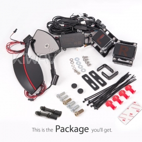 BSD system with Redline mirrors compatible with most Harley Davidson